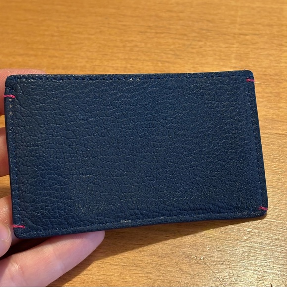Sofia Fima Navy Leather Card Case - Brand New - Picture 3 of 7